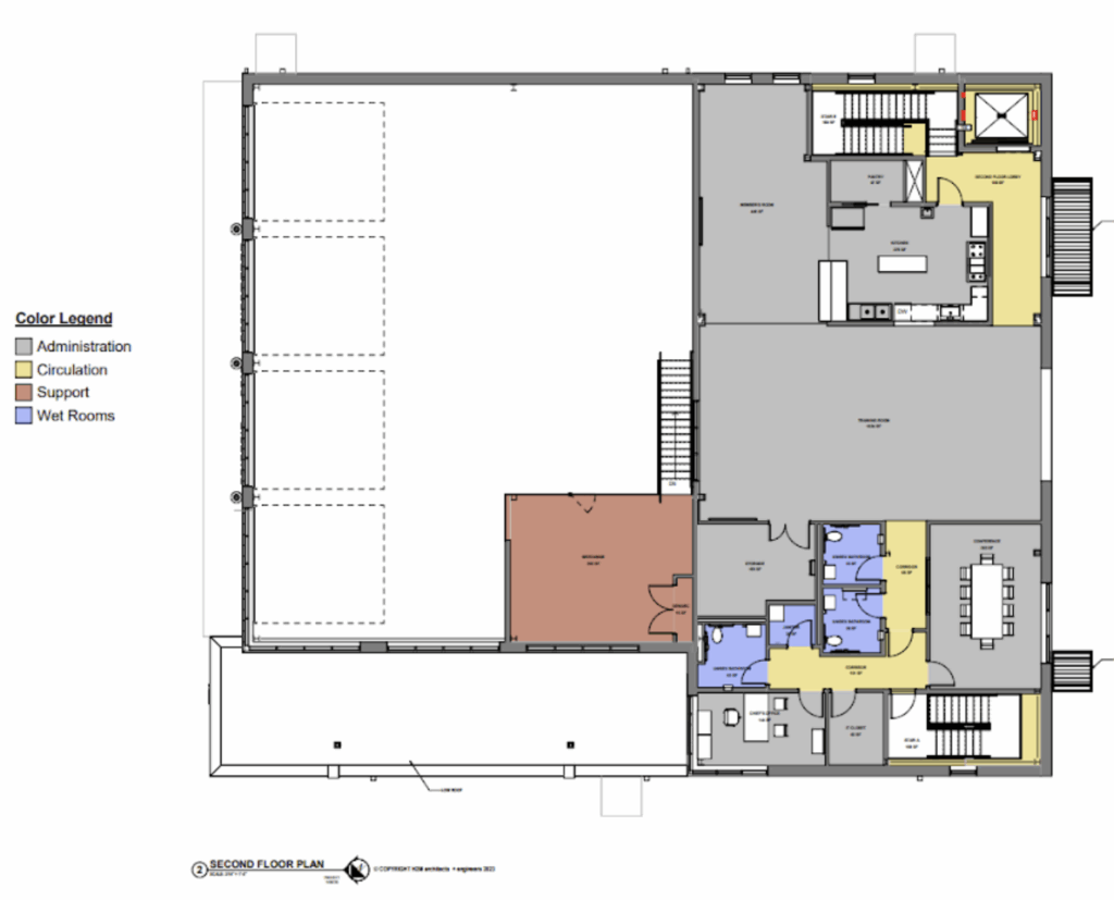 Second floor drawing.